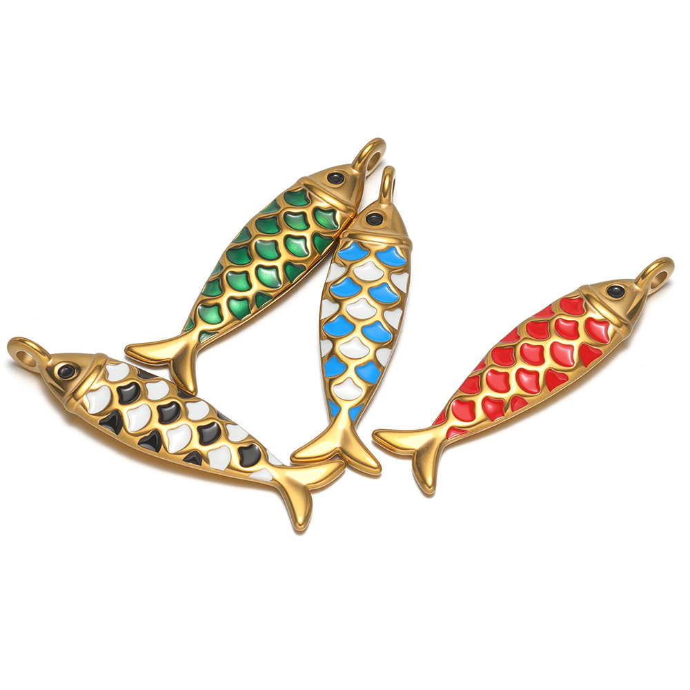 Jewelry Making For Kids - 4 piezas de dijes de pez