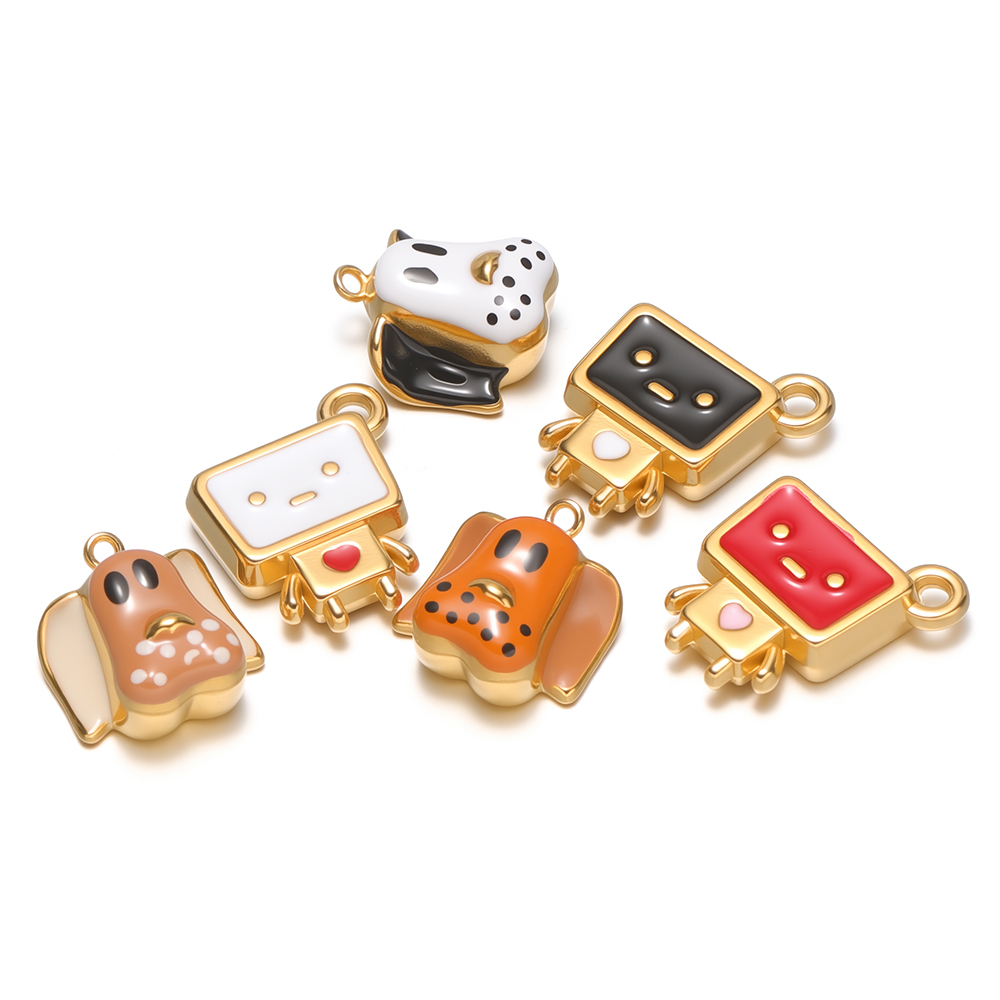 Jewelry Making For Kids - 4 piezas de acero inoxidable esmaltado