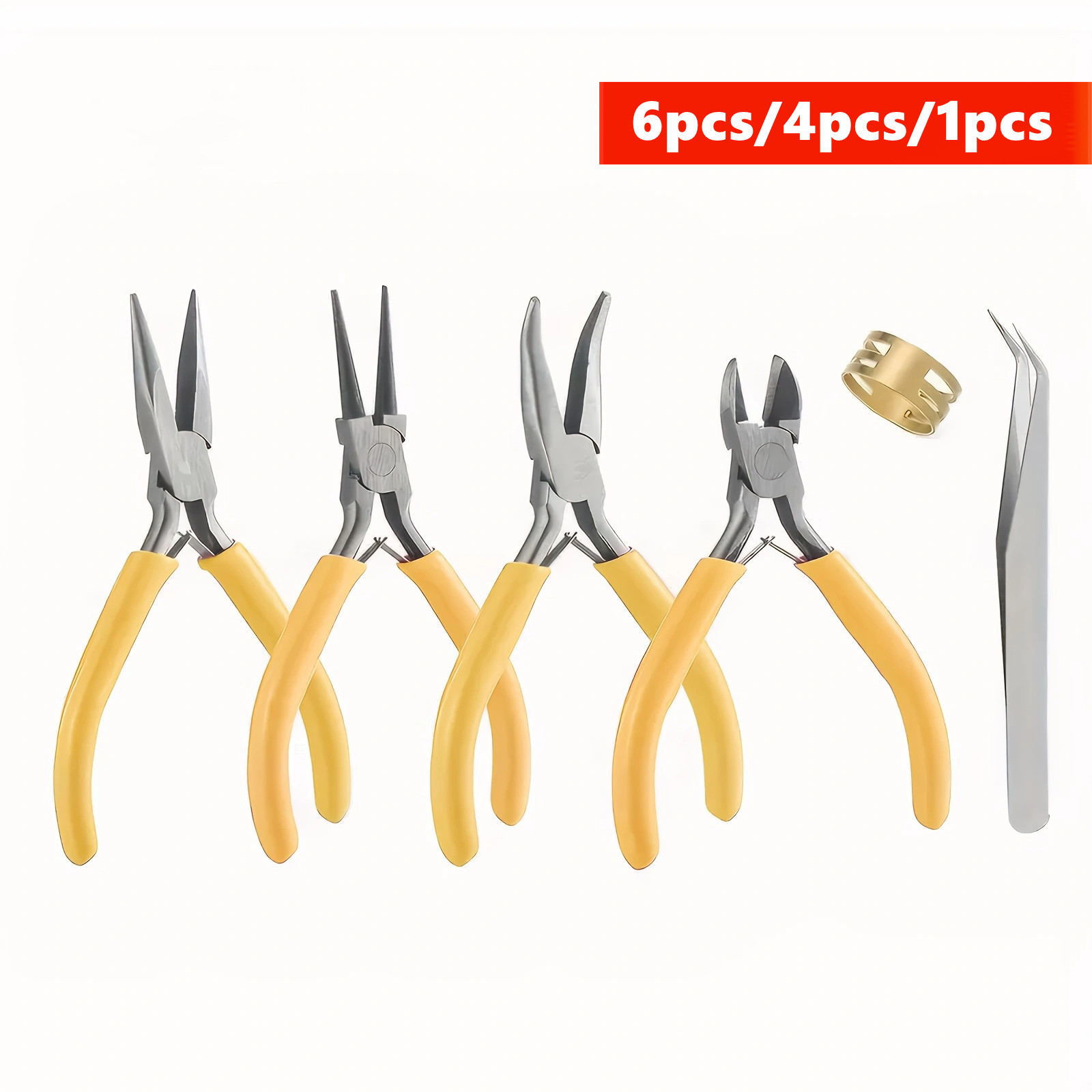 Jewelry Making Round Nose Pliers - Juego de 6/4/1 Piezas de Alicates