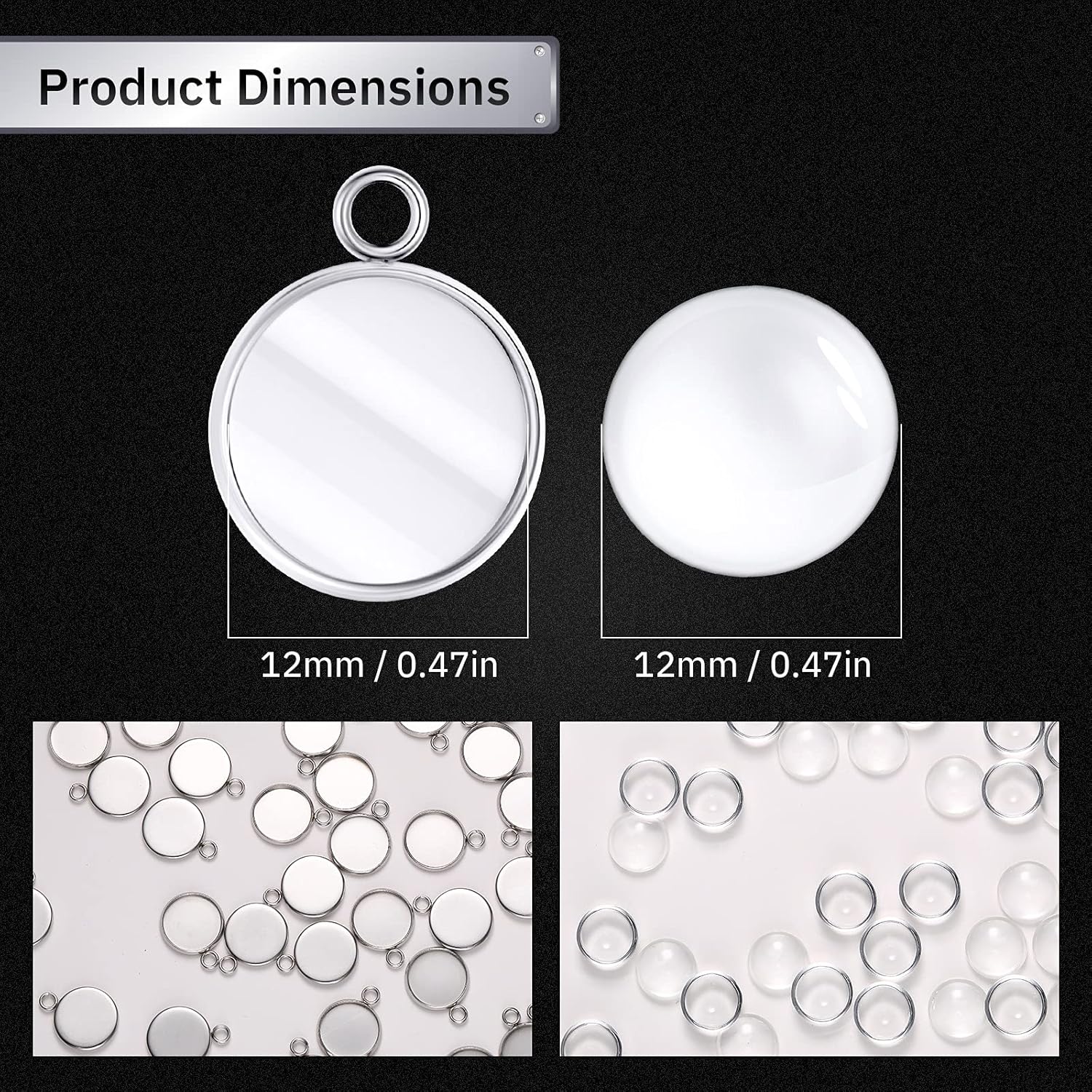 20 piezas de bandejas colgante - Jewelry Making With Resin reseña y precio