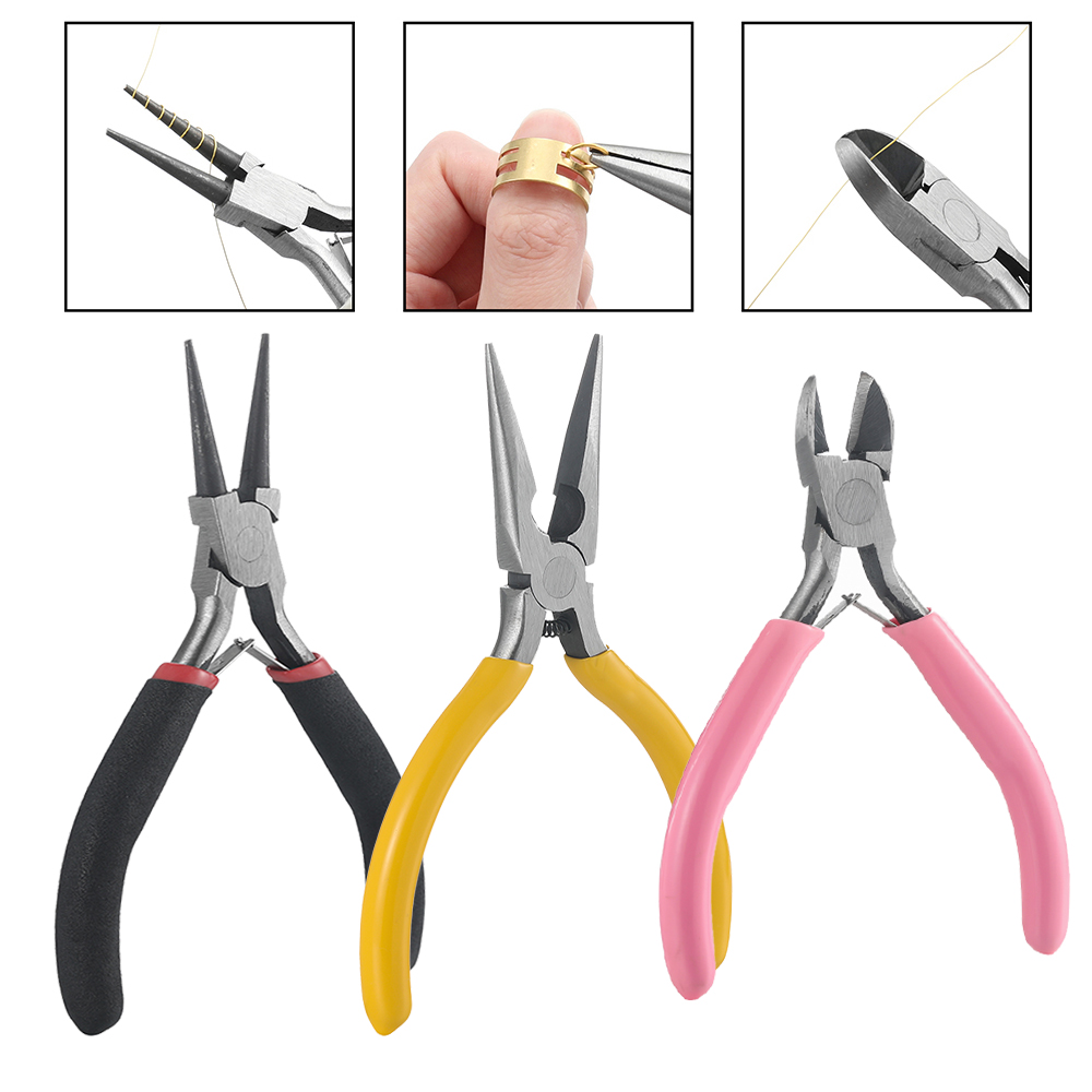 3 unids/set 3 estilos alicates - Jewelry Making Round Nose Pliers reseña y precio